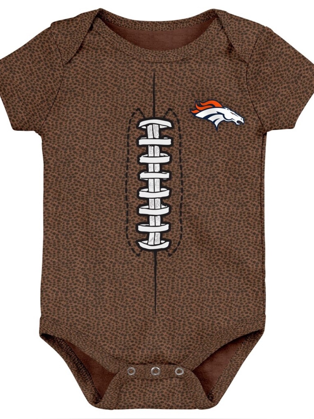 Infant Brown Denver Broncos NFL Football Bodysuit | Size 6/9 Months